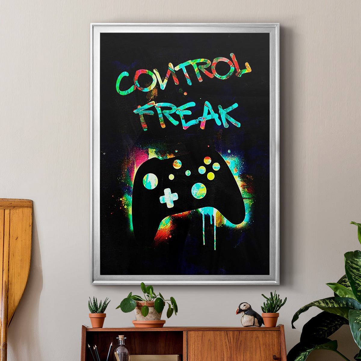 Gamer Tag I - Modern Framed Canvas Print