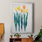 Tulips in a Row II - Modern Framed Canvas Print