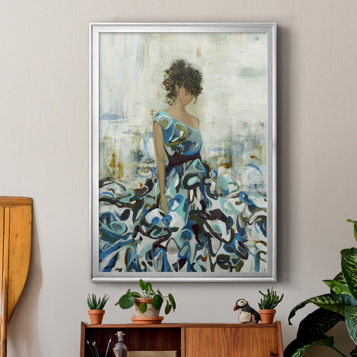 Fluid Beauty - Modern Framed Canvas Print