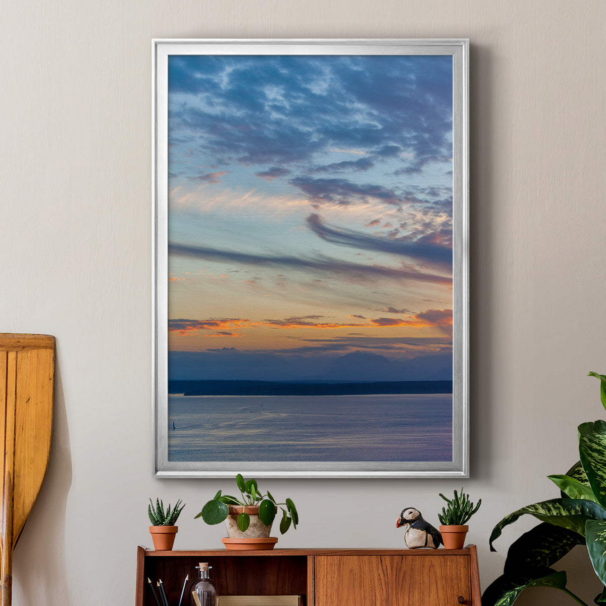 Cloud Variations - Modern Framed Canvas Print