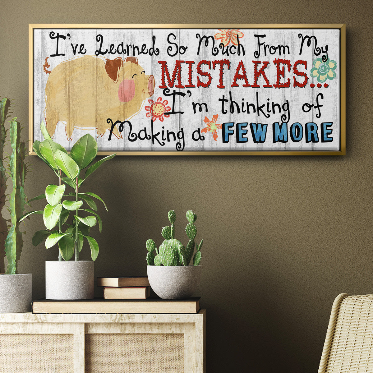 I've Learned - Floater Framed Canvas Print