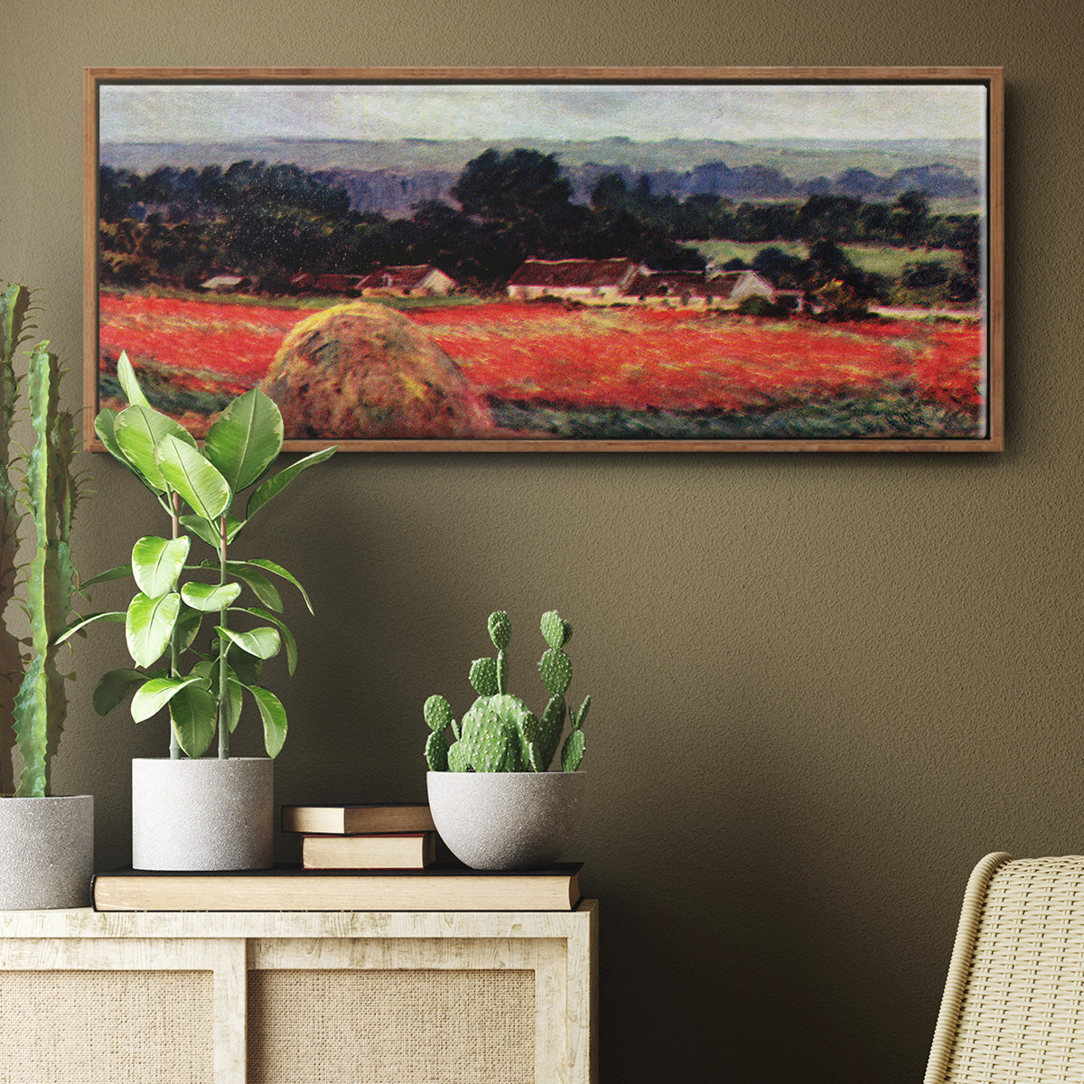 The Poppy Blumenfeld (The Barn) - Floater Framed Canvas Print