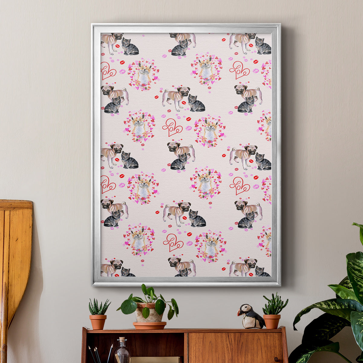 Cute Couture Collection E - Modern Framed Canvas Print