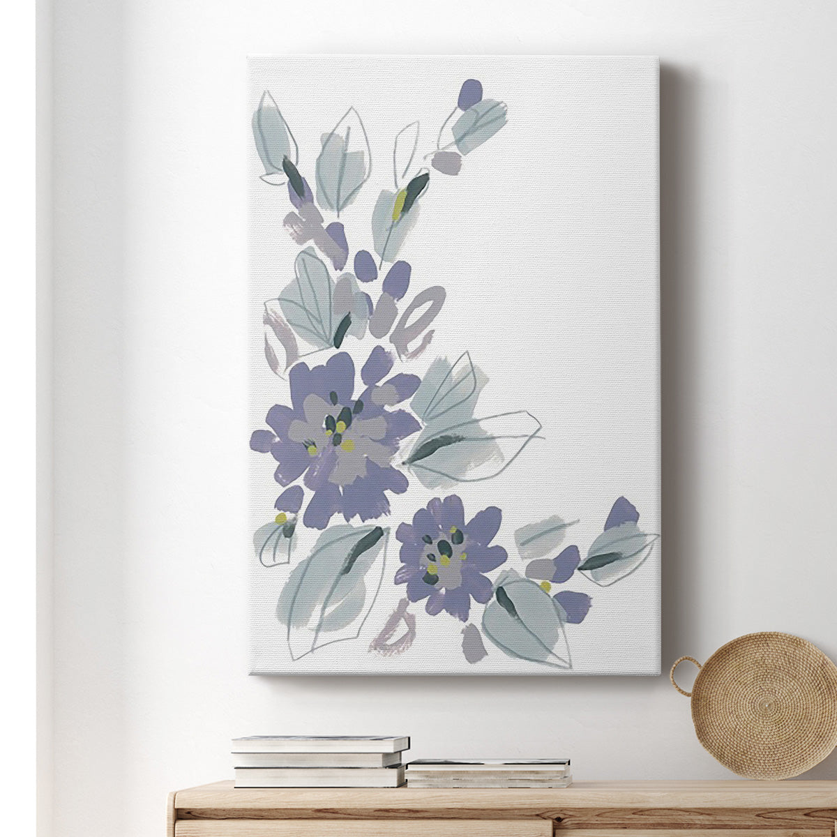 Periwinkle Patch III - Canvas Art Print