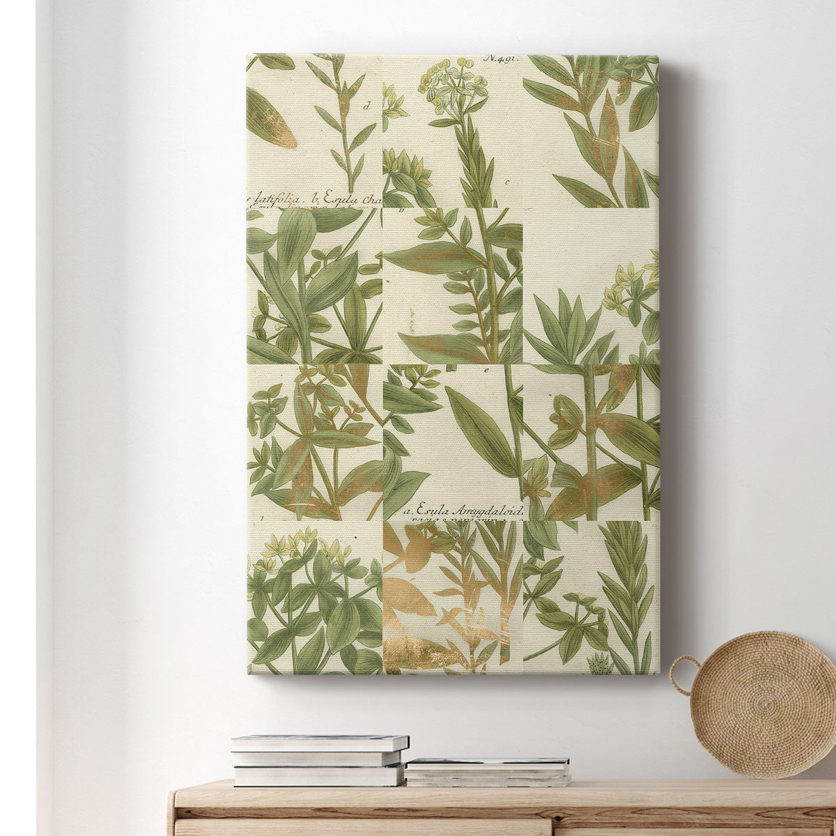 Garden Grid III Premium Gallery Wrapped Canvas - Ready to Hang