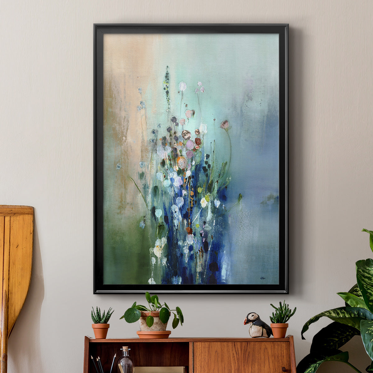 Current Air II - Modern Framed Canvas Print