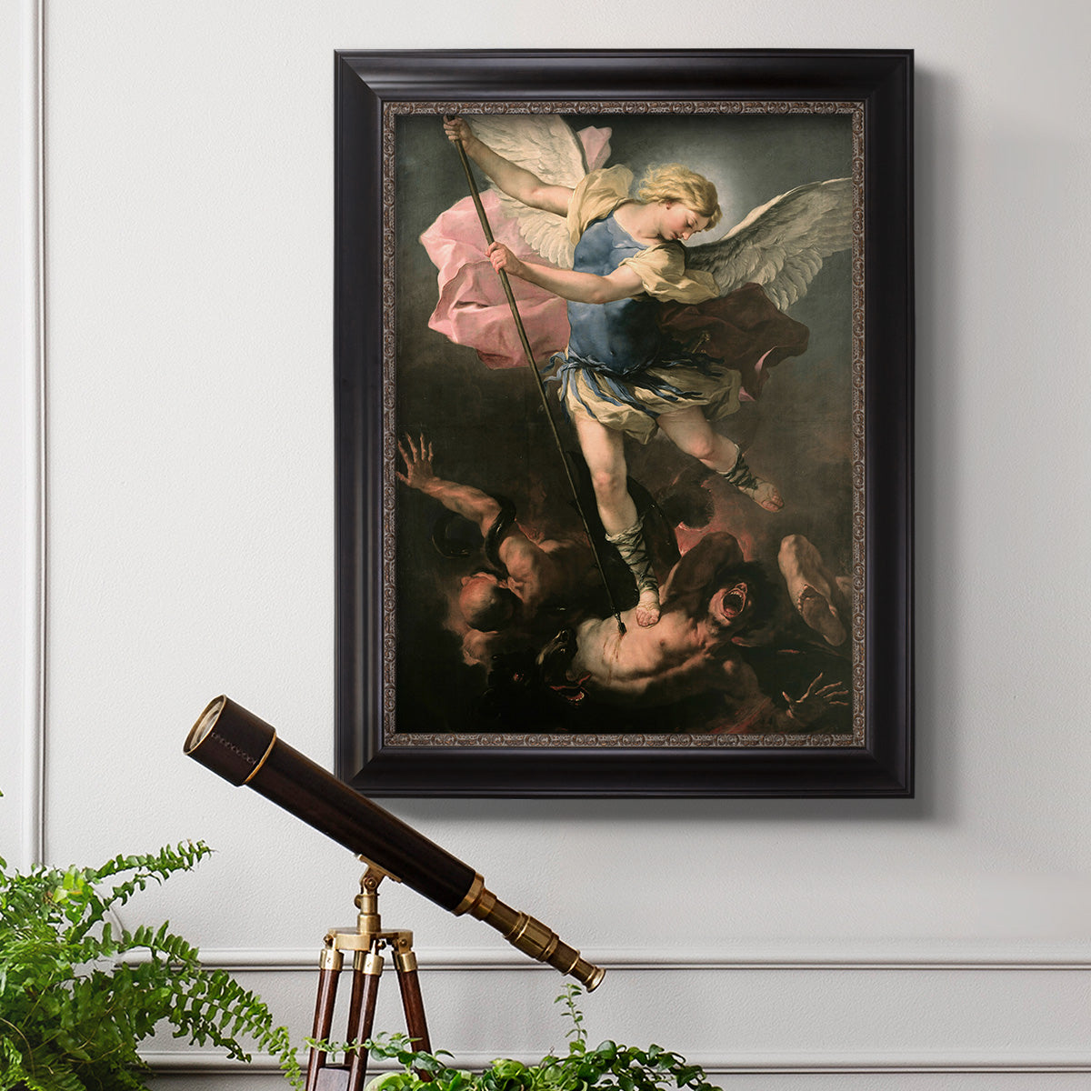 St. Michael - Ornate Framed Canvas Print