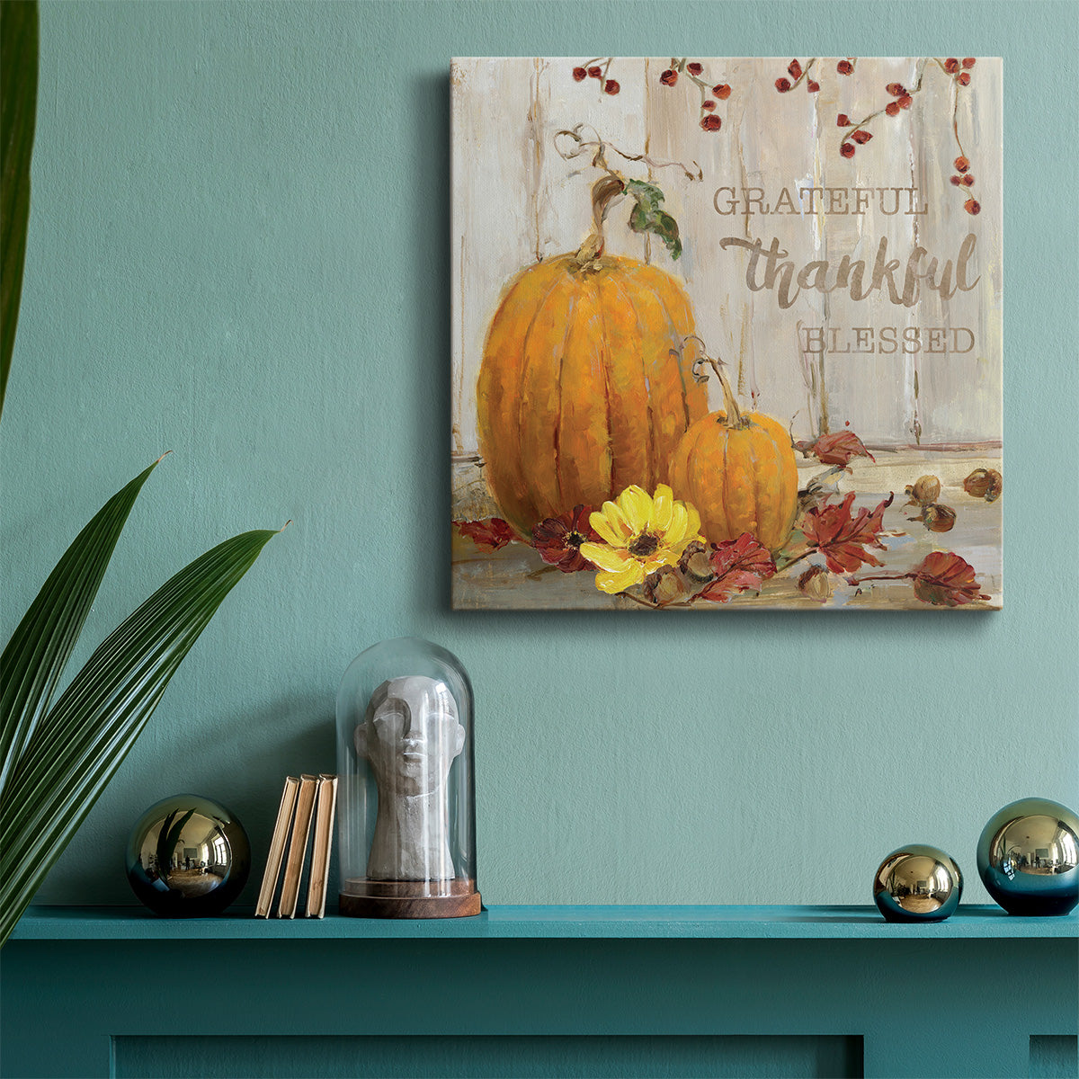 Grateful Pumpkins-Premium Gallery Wrapped Canvas - Ready to Hang