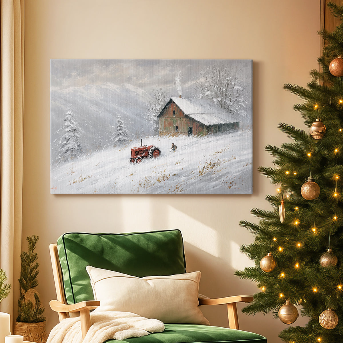 Icicles of Frostlit Serenade - Canvas Art Print