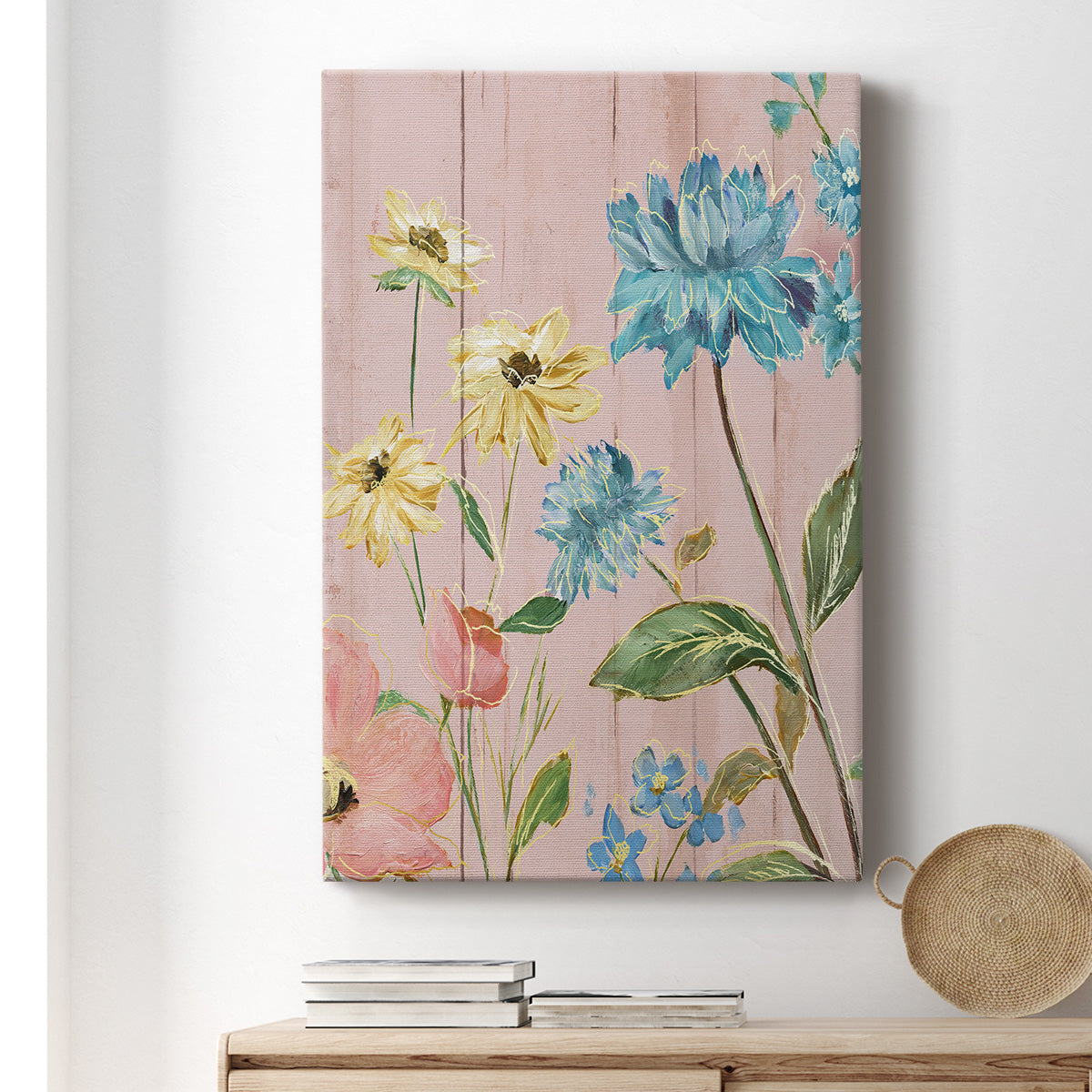 Wildflower Flutter IV Premium Gallery Wrapped Canvas - Ready to Hang