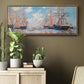 The Sea, Port in Amsterdam, 1874 - Floater Framed Canvas Print