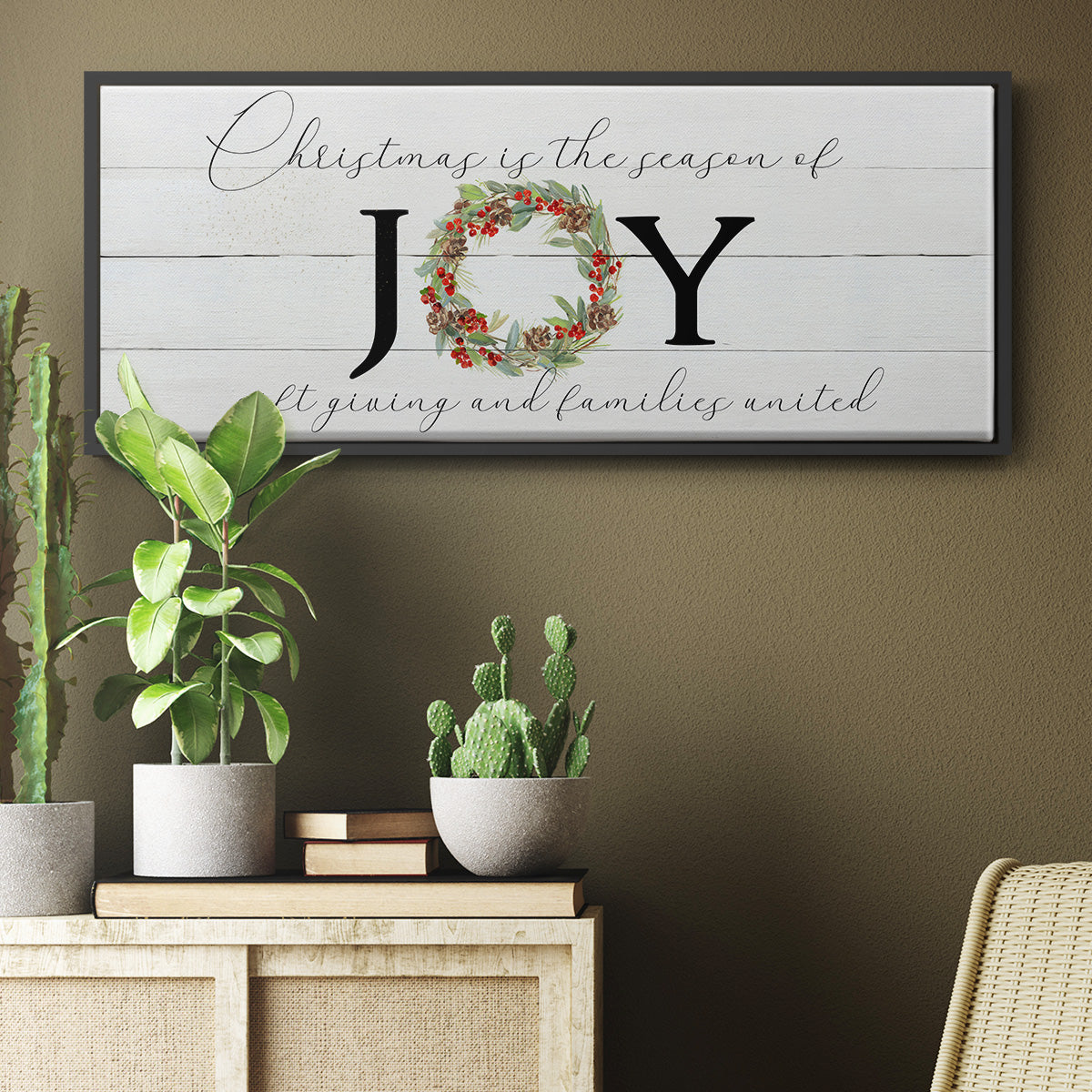 Season of Joy - Floater Framed Canvas Print