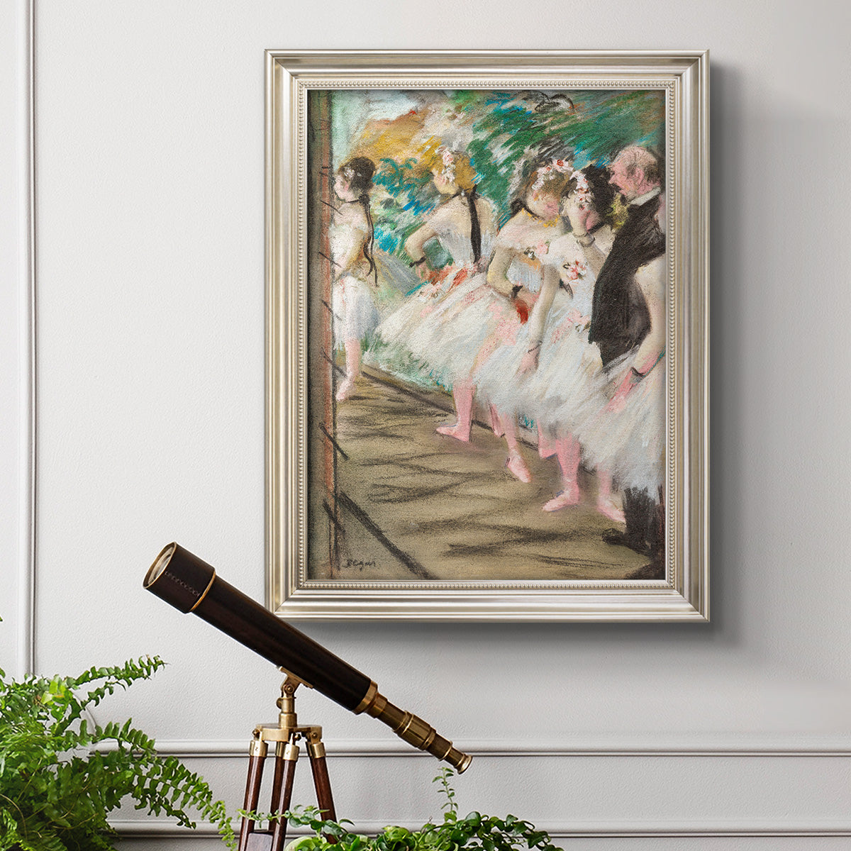 The Ballet, 1880 - Ornate Framed Canvas Print