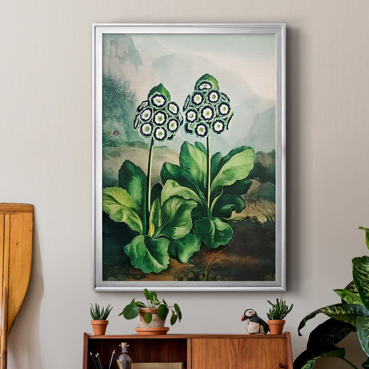 Temple of Flora XI - Modern Framed Canvas Print