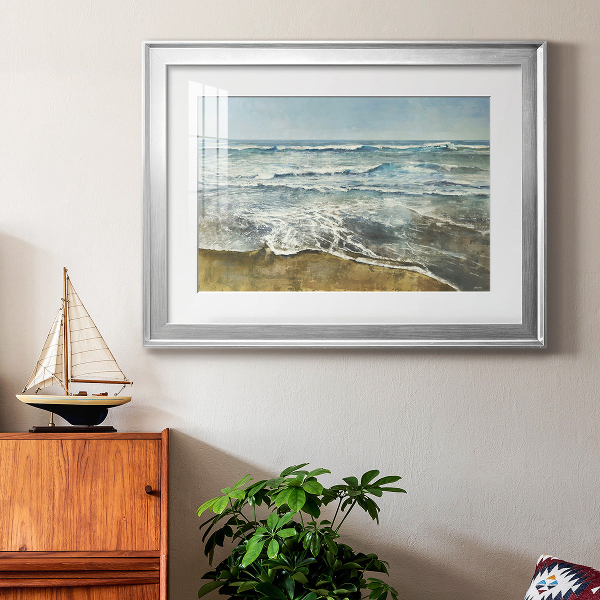 BEACHCOMBING Premium Framed Print - Ready to Hang