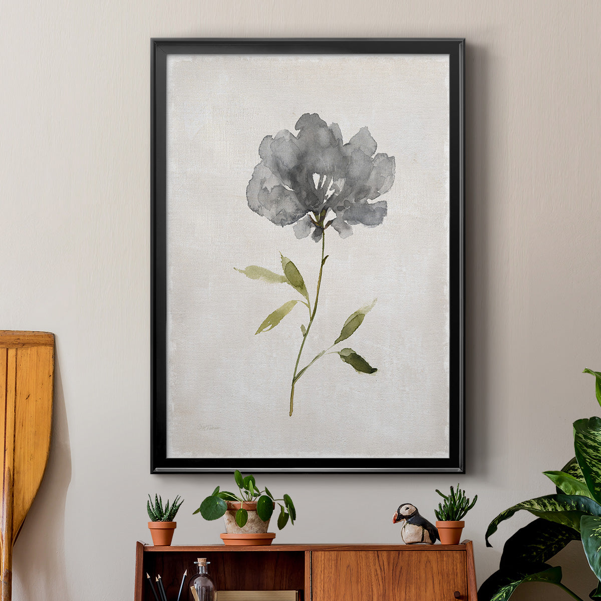 Botanical Beauty I - Modern Framed Canvas Print