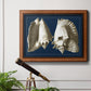 Conch Shells on Navy I Premium Framed Canvas- Ready to Hang