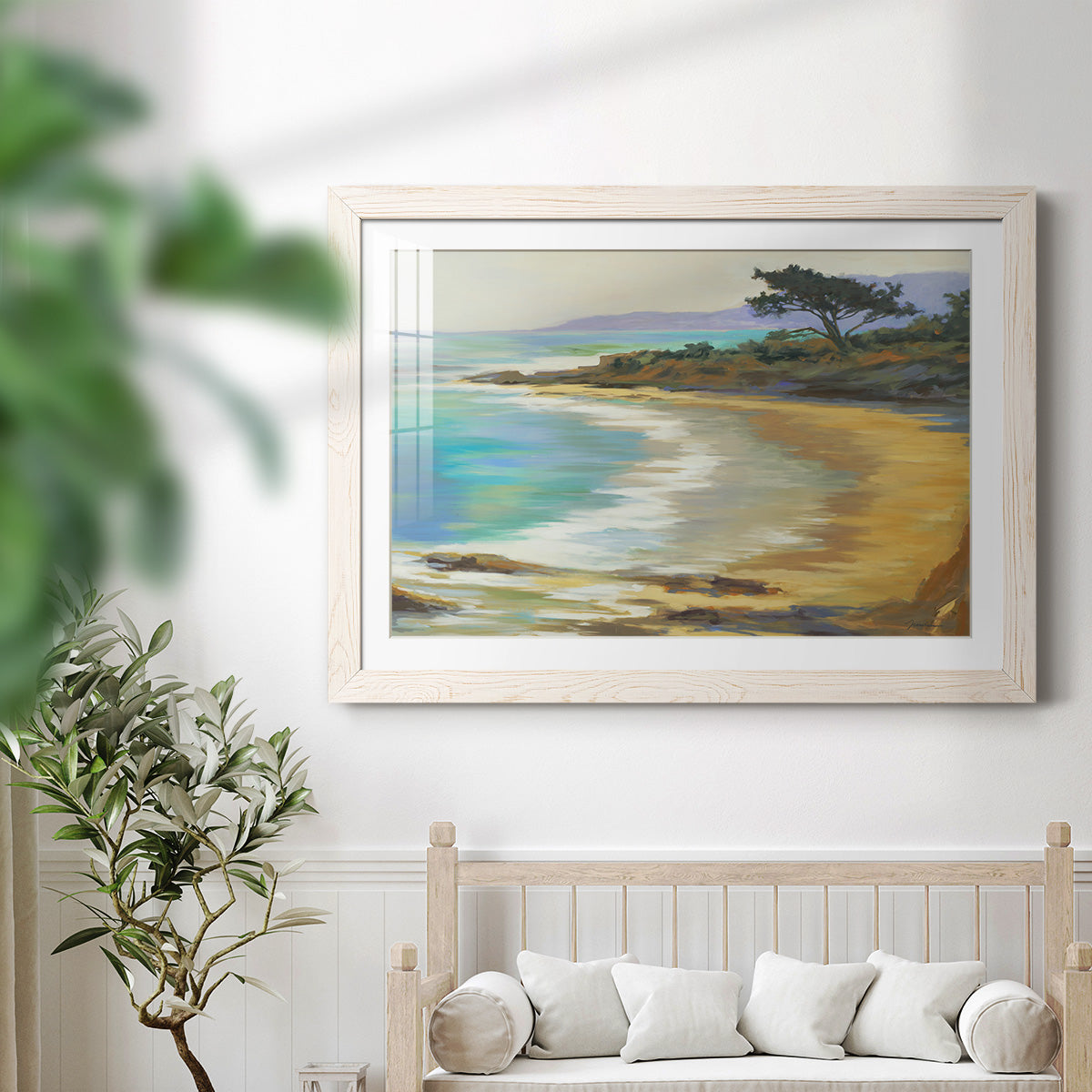 Rocky Point - Barnwood Framed Art Print
