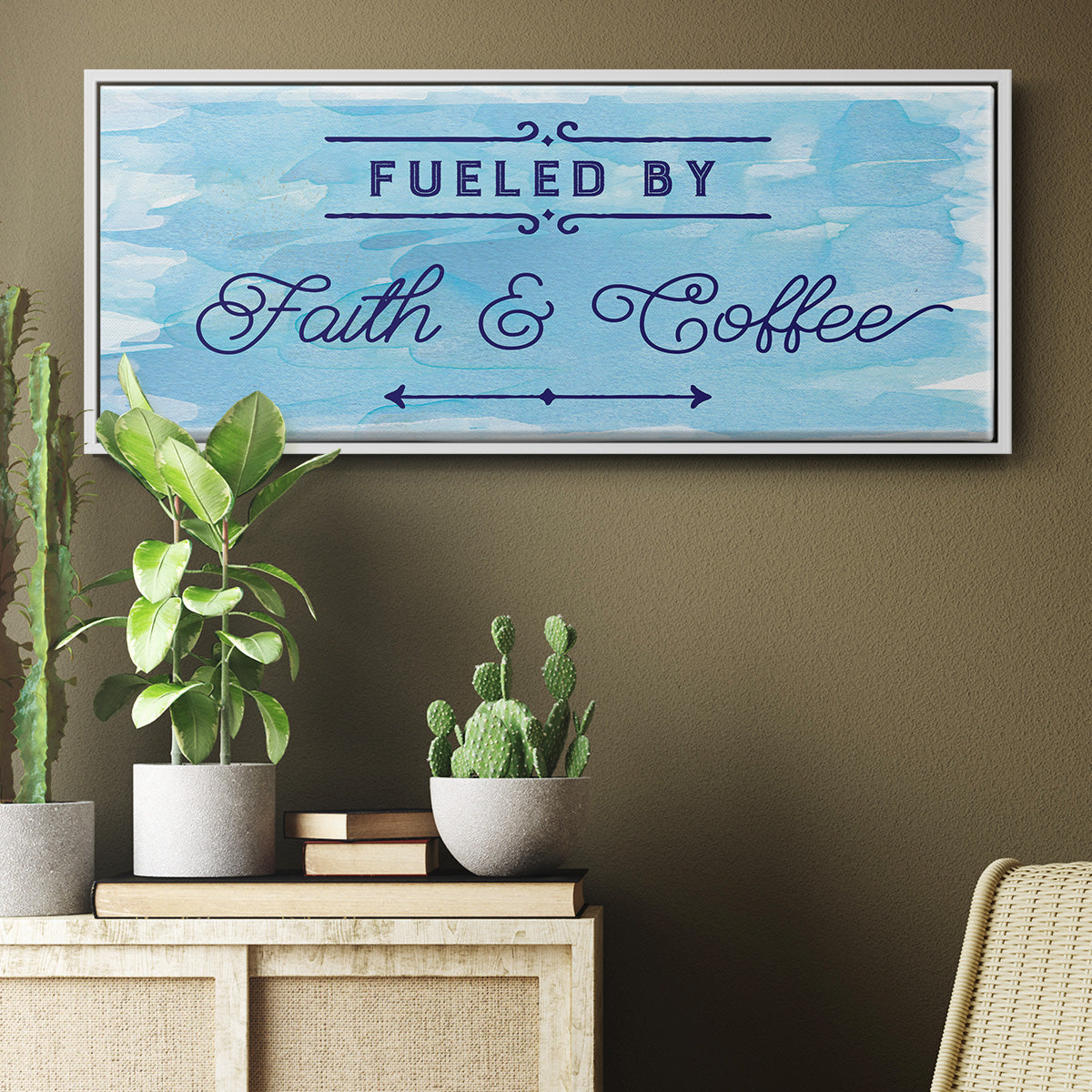Fueled By - Floater Framed Canvas Print