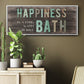 Happiness Bath - Floater Framed Canvas Print