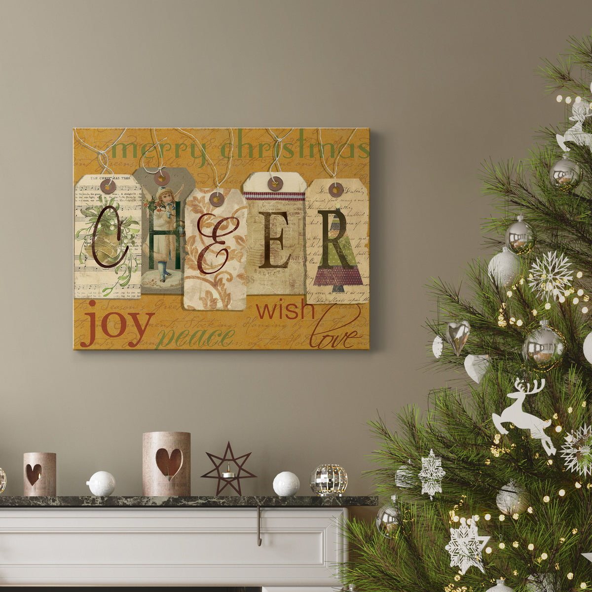 Cheer Tags - Premium Gallery Wrapped Canvas  - Ready to Hang