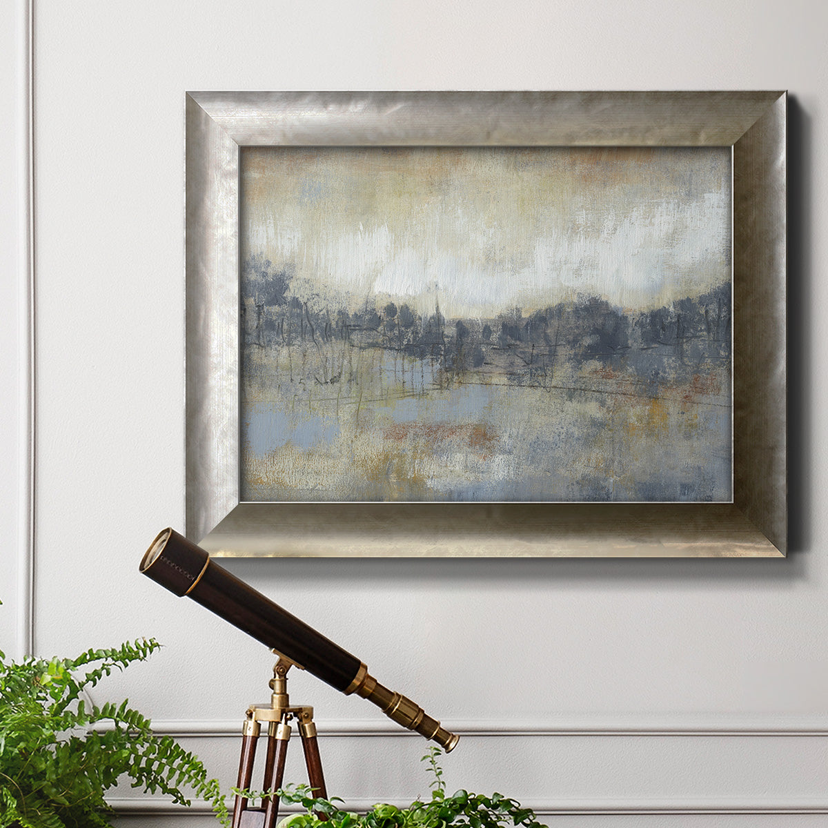 Cool Grey Horizon I Premium Framed Canvas- Ready to Hang