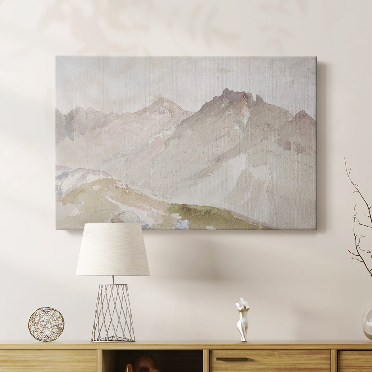 Watercolor Mountain X - Canvas Art Print