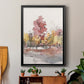 Watercolor Treeline Sketch I - Modern Framed Canvas Print