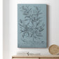 Botanical on Teal I Premium Gallery Wrapped Canvas - Ready to Hang