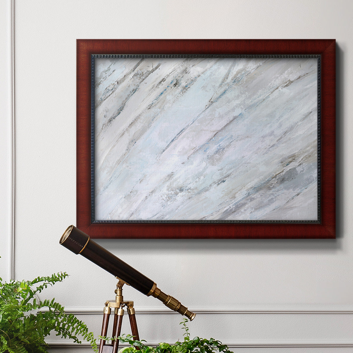 Soft Fronds II Premium Framed Canvas- Ready to Hang