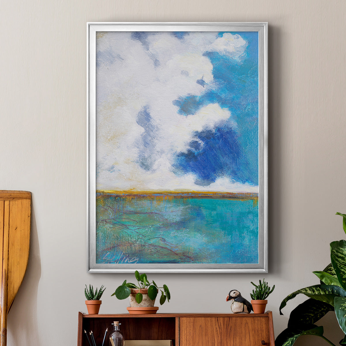 Mistrall - Modern Framed Canvas Print