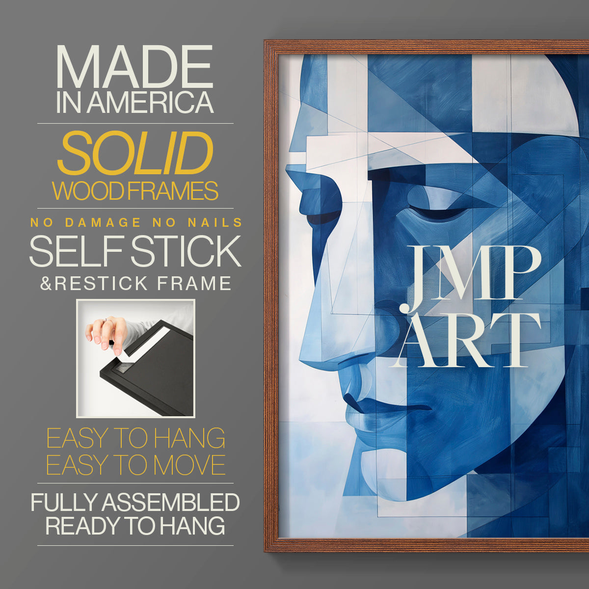 Abstract Series XXVIII - Restickable Framed Art Set