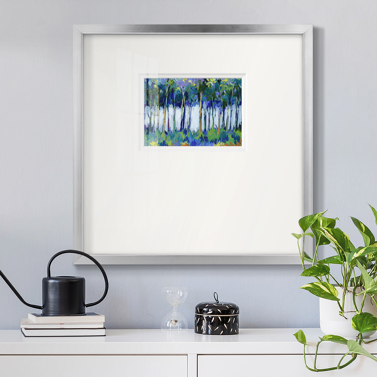 Light Through the Trees Premium Framed Print Double Matboard