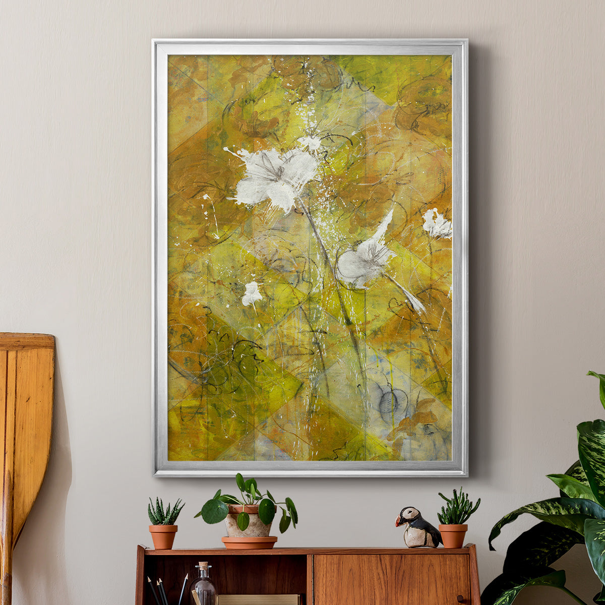 Beauty Amidst Chaos - Modern Framed Canvas Print