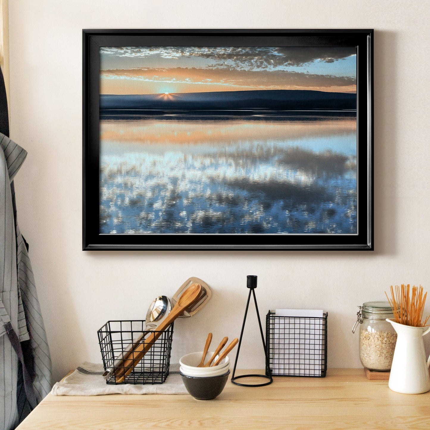 Serene Sunrise Premium Classic Framed Canvas - Ready to Hang