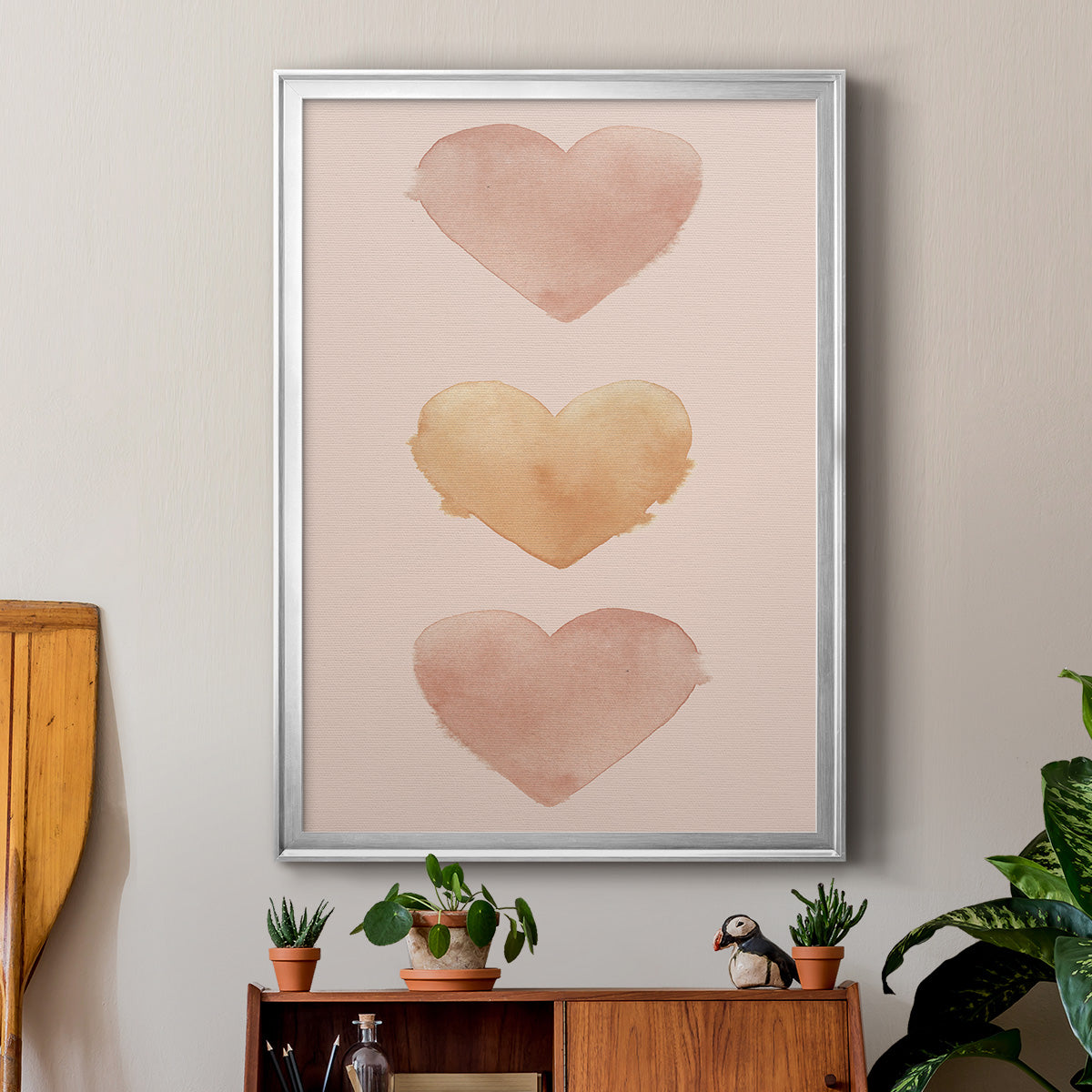 Modern Romance Collection B - Modern Framed Canvas Print