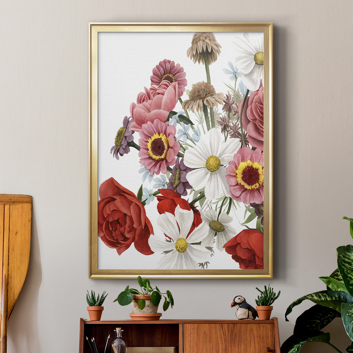 Modern Arrangement II - Modern Framed Canvas Print