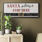Santa Stop - Floater Framed Canvas Print