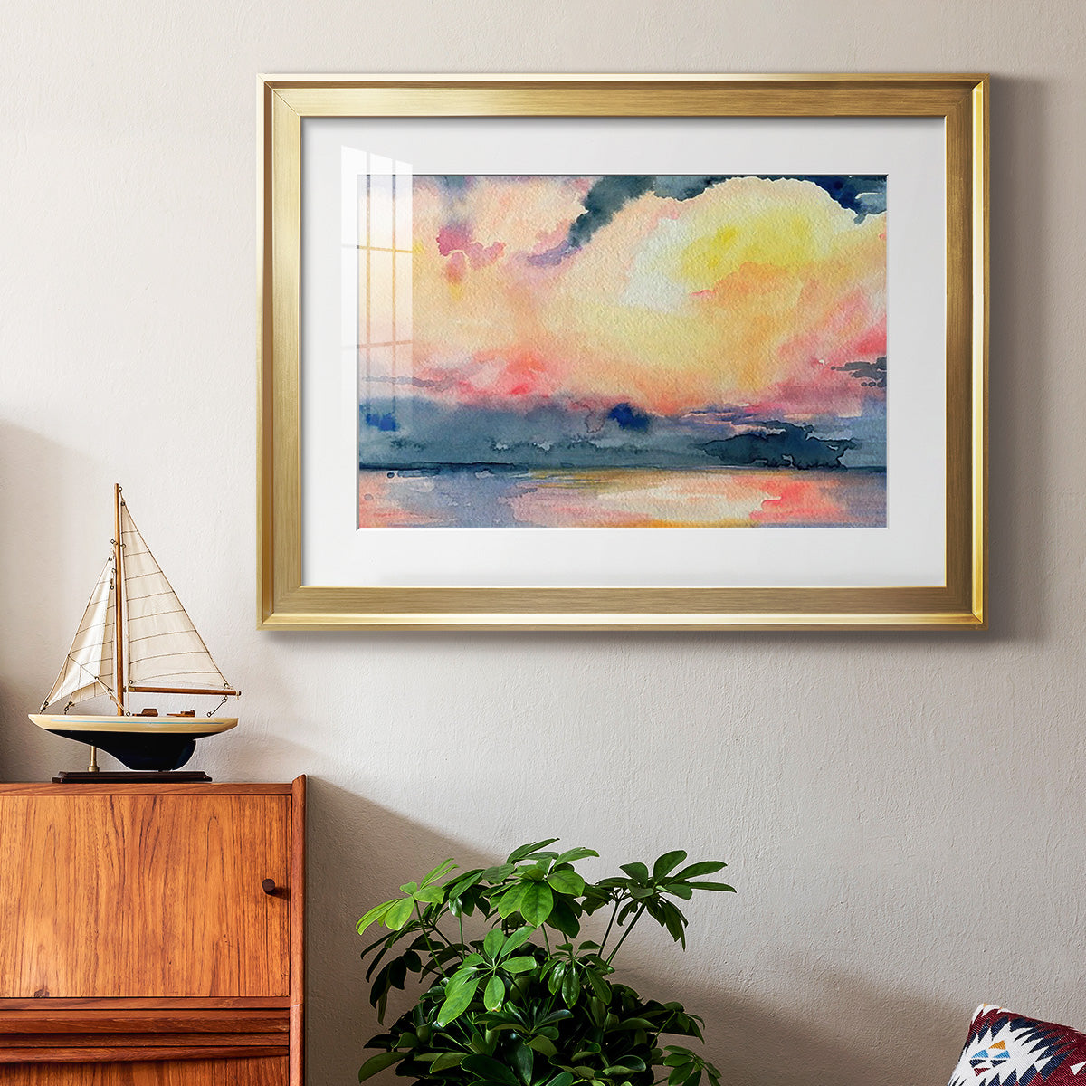 Prism Seascape III - Modern Framed Art Print