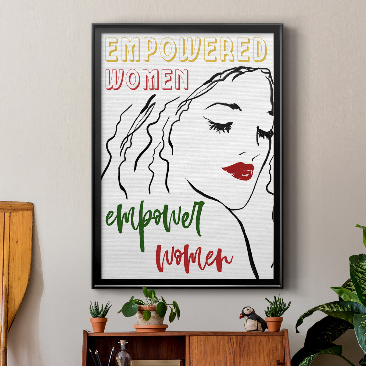 Empowered Women - Modern Framed Canvas Print