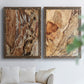 Tree Texture Triptych I - Premium Framed Canvas 2 Piece Set - Ready to Hang