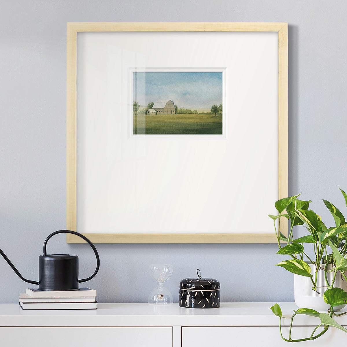 Grove Farm II Premium Framed Print Double Matboard