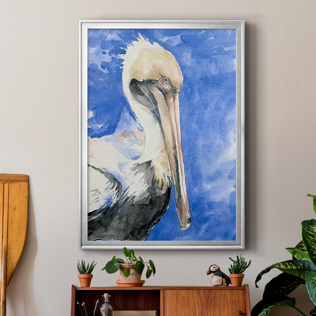 Pelican Pool I - Modern Framed Canvas Print