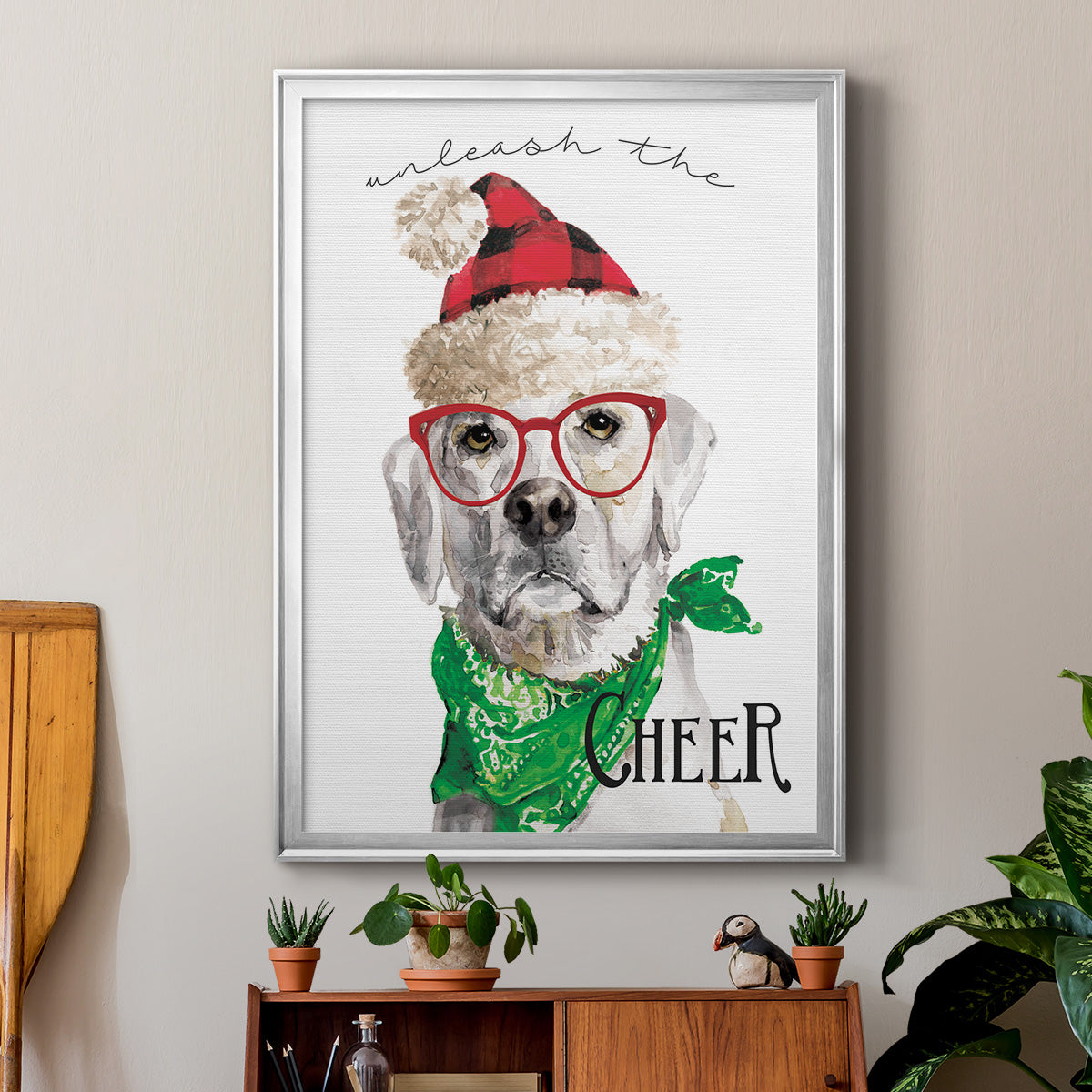 Unleash the Cheer - Modern Framed Canvas Print