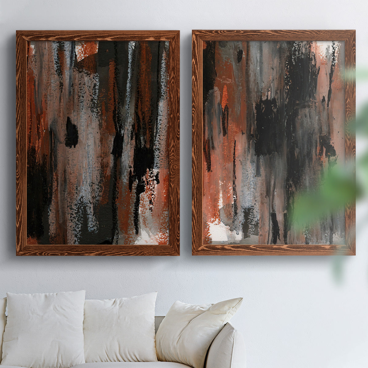 Loft Pastel VII - Premium Framed Canvas 2 Piece Set - Ready to Hang