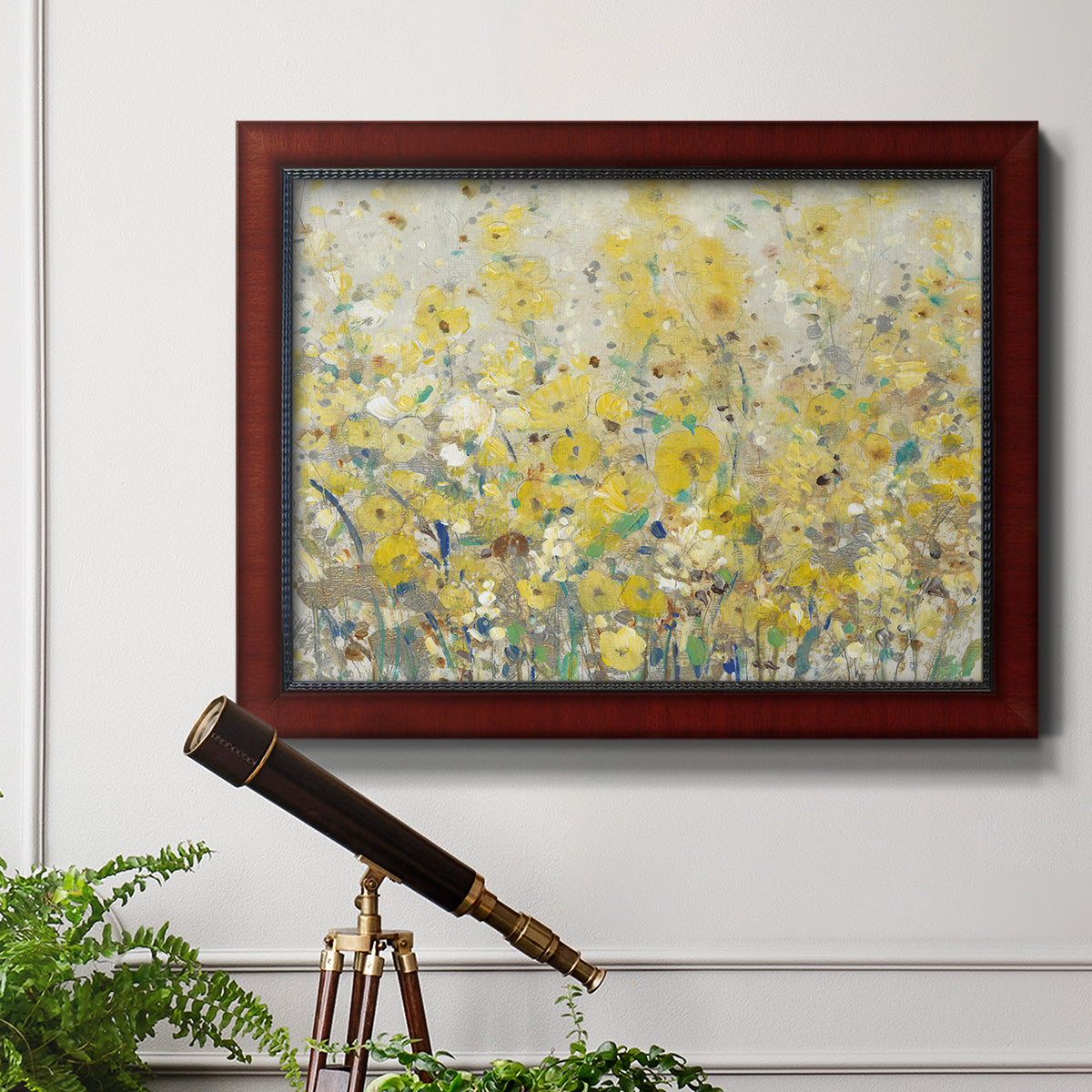 Cheerful Garden I Premium Framed Canvas- Ready to Hang