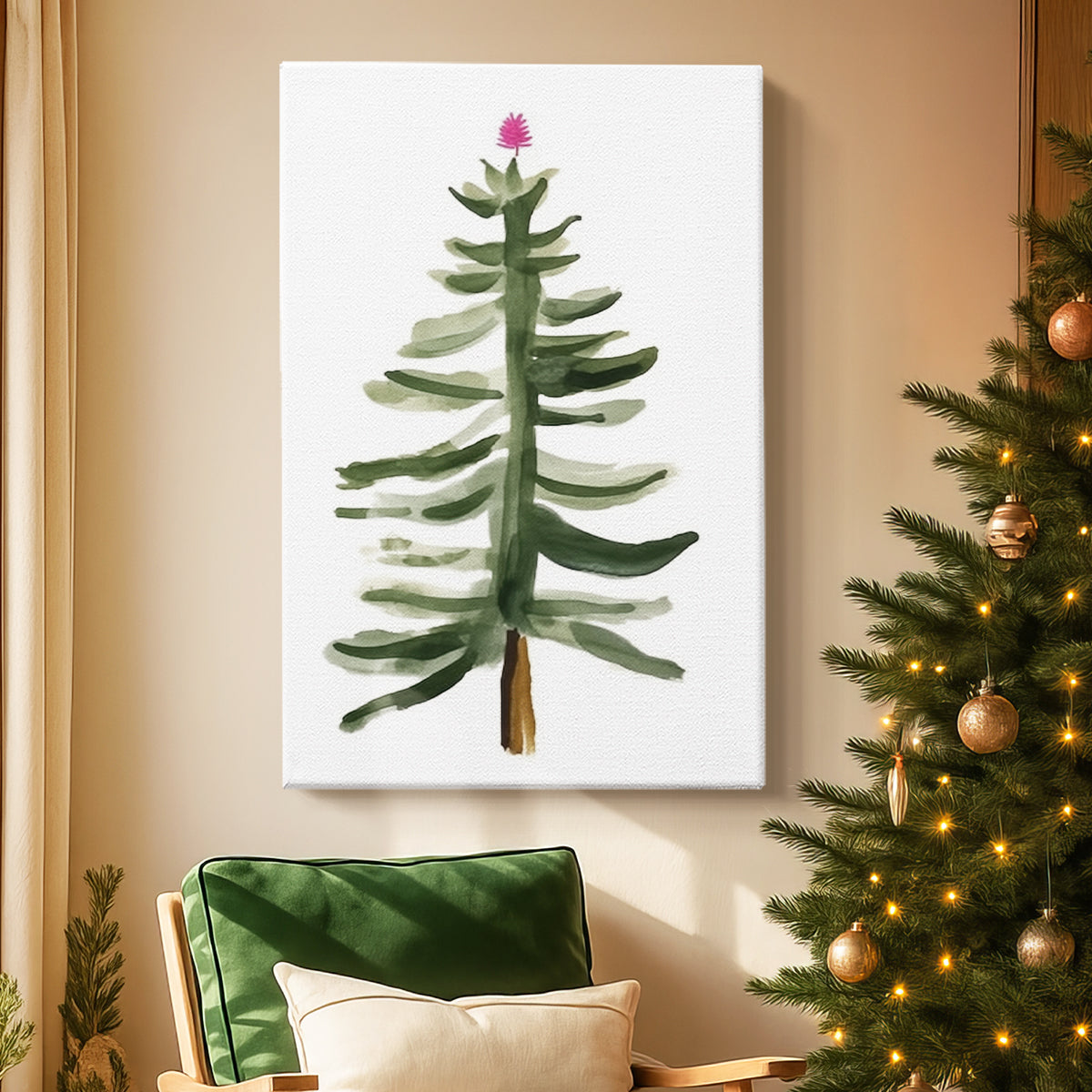 Midwinter of Pearled Serenade - Canvas Art Print