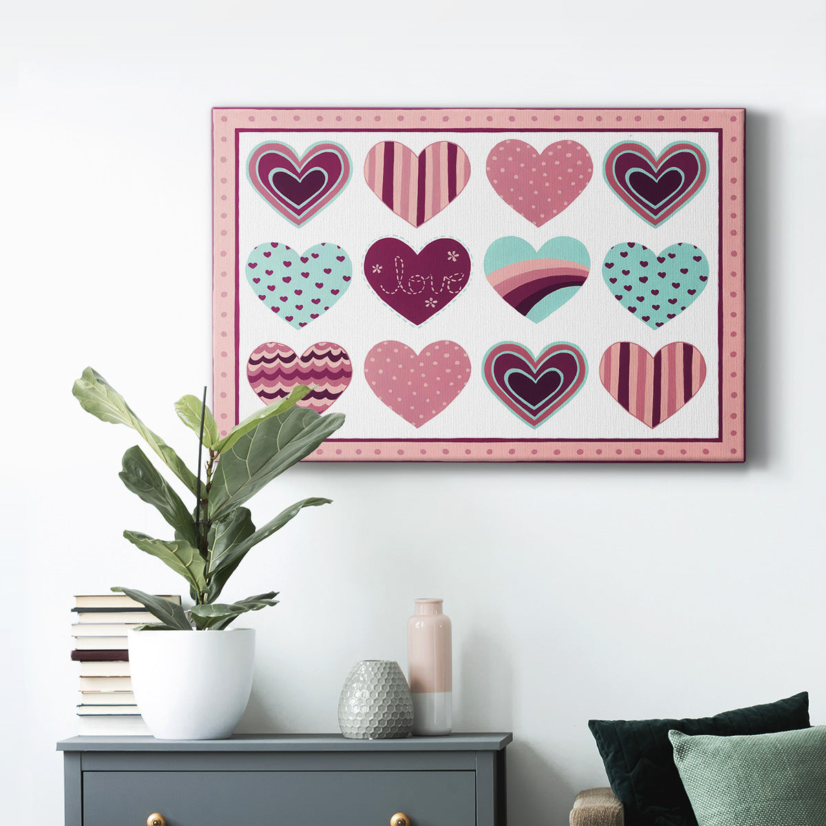 Sweet Valentine Collection A Premium Gallery Wrapped Canvas - Ready to Hang