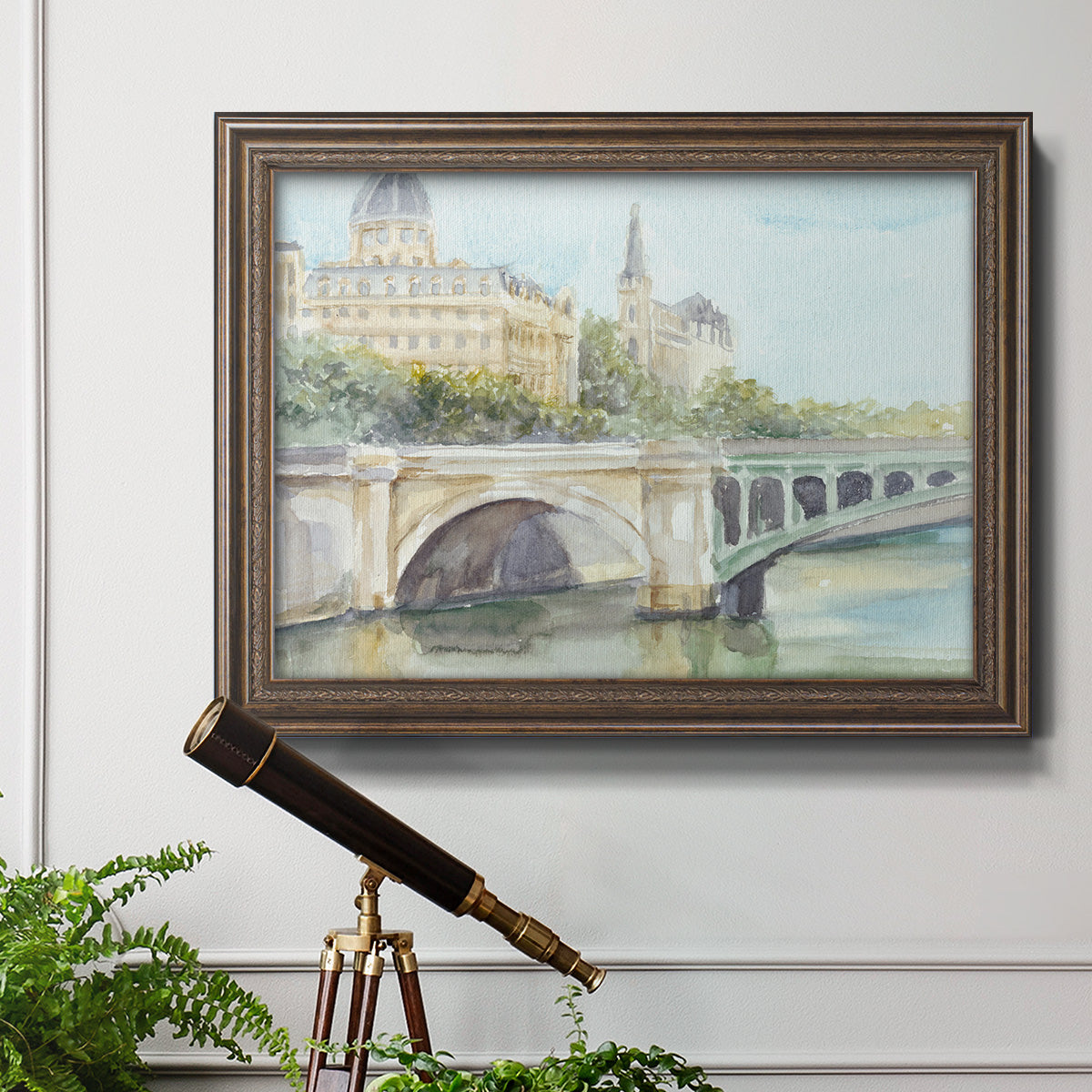 French Bridge Study IV Premium Framed Canvas- Ready to Hang