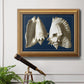 Conch Shells on Navy I Premium Framed Canvas- Ready to Hang